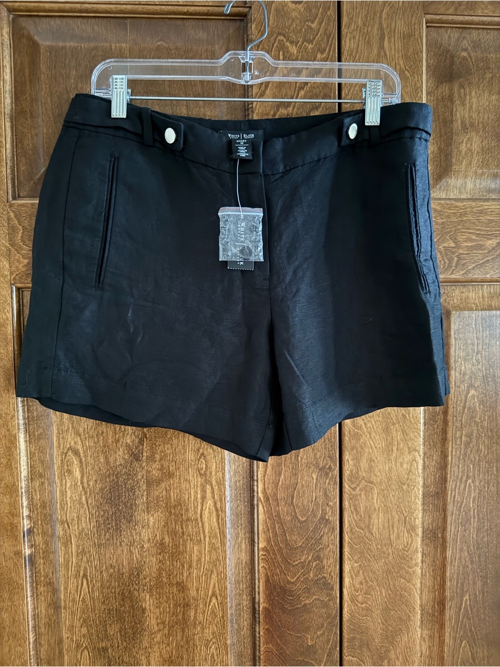 White House Black Market Black Casual Shorts - Women's Size 10 - New w/Tags